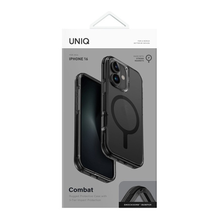 Чехол Uniq Combat Black (MagSafe) для iPhone 16
