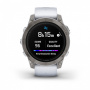 Смарт часы Garmin Epix Pro (Gen 2) Sapphire Edition 47 мм, титановый, белый DLC, белый ремешок