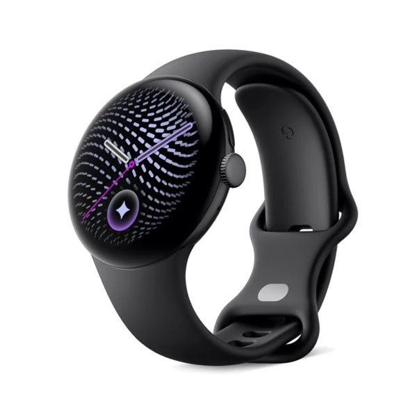 Часы Google Pixel Watch 5, 45 мм LTE Matte Black/Obsidian, чёрный