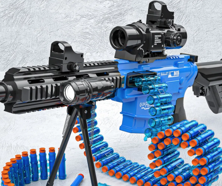 Игрушечный автомат Hu Cheng Toys Gun Fire M416, Синий