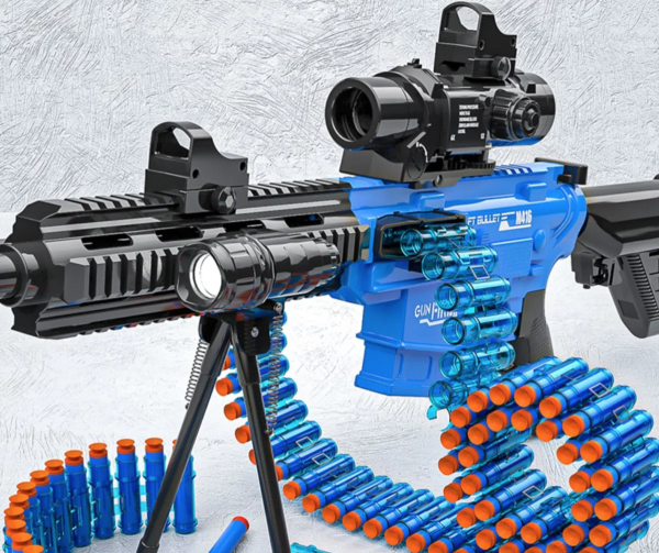 Игрушечный автомат Hu Cheng Toys Gun Fire M416, Синий