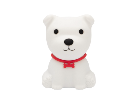 Ночник Cute Puppy Silicone Night Light (белый)