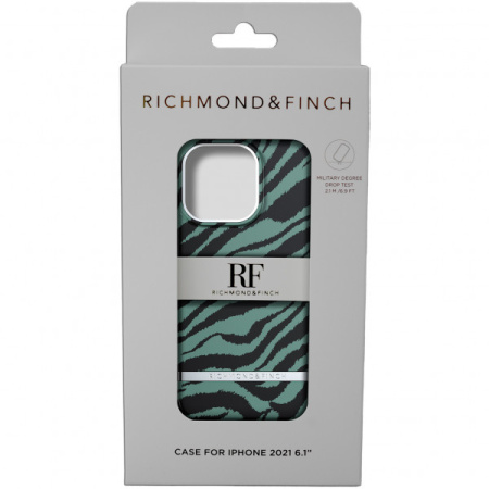 Чехол Richmond & Finch для iPhone 13 Pro, цвет "Изумрудная зебра" (Emerald Zebra) (R47004)