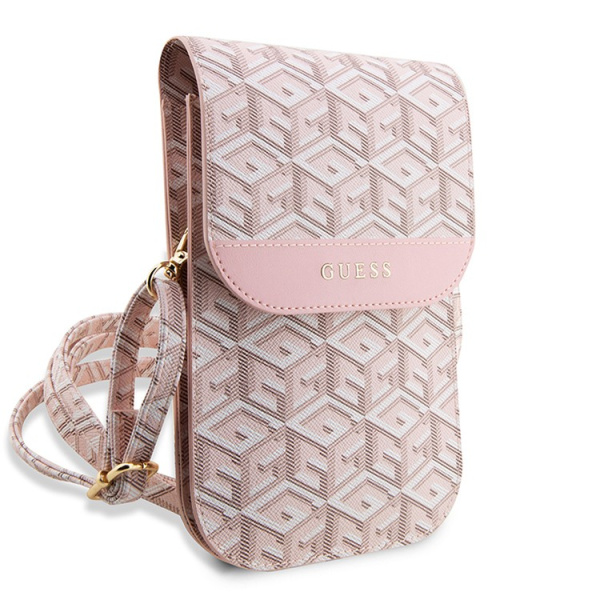 Guess для смартфонов сумка Wallet Bag G CUBE Pink (GUWBHGCFSEP)