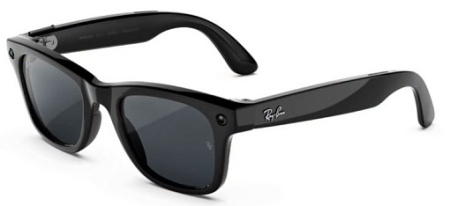 Умные очки Ray Ban Meta Wayfarer (Gen3) размер М, Shiny Black/Transitions Grey Lenses