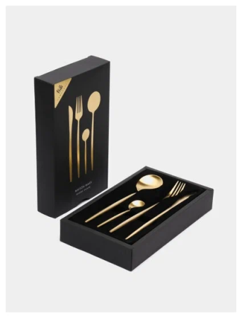 Набор столовых приборов Maison Maxx Stainless Steel Cutlery Set CYZ-001J Gold