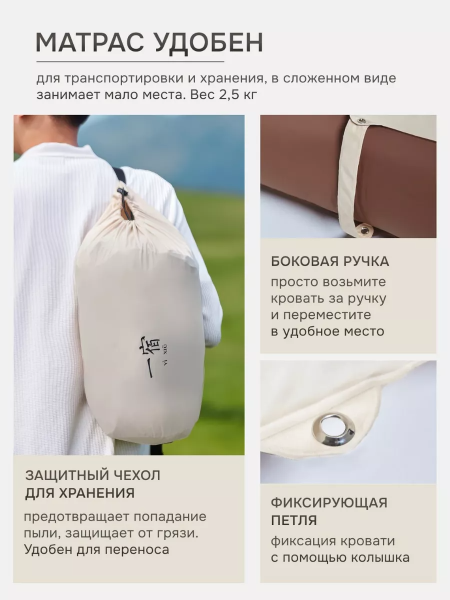 Надувной диван-шезлонг Xiaomi YIXIU PZ2-01, 160*80*78cm