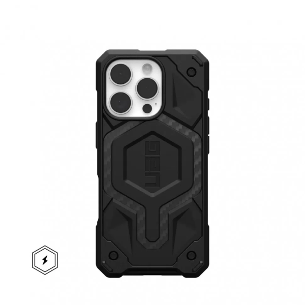 Чехол UAG Monarch Pro с MagSafe для iPhone 16 Pro, Carbon Fiber (114456114242)