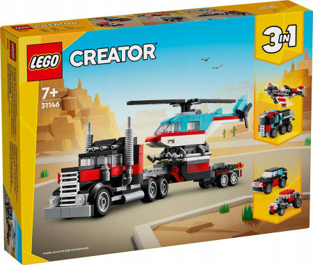 Конструктор LEGO Creator - Грузовик с вертолётом 3-в-1 (31146)