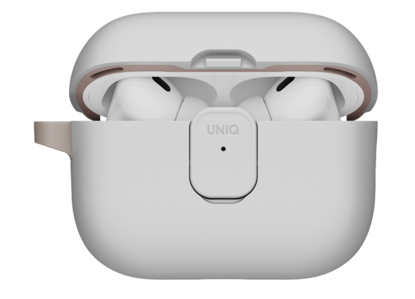 Чехол Uniq CLYDE Lock case Mist Grey/Khaki для Airpods Pro 3
