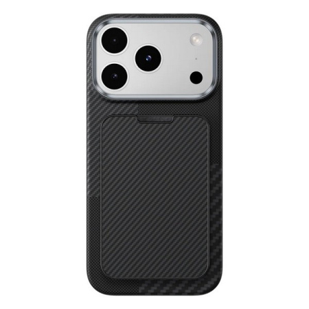 Магнитный картхолдер подставка Benks ArmorGo Built with Kevlar® 600D MagSafe, цвет черный (Black)