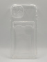 Чехол Card Pocket Case для iPhone 14 Clear, цвет Прозрачный
