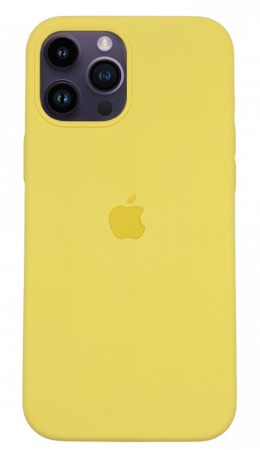 Чехол Silicone Case для iPhone 14 Pro Max Yellow, цвет Желтый