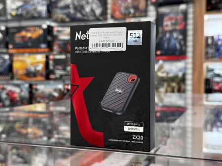 Портативный внешний SSD диск Netac ZX20 USB 3.2 512Gb (2000 Мб/с)