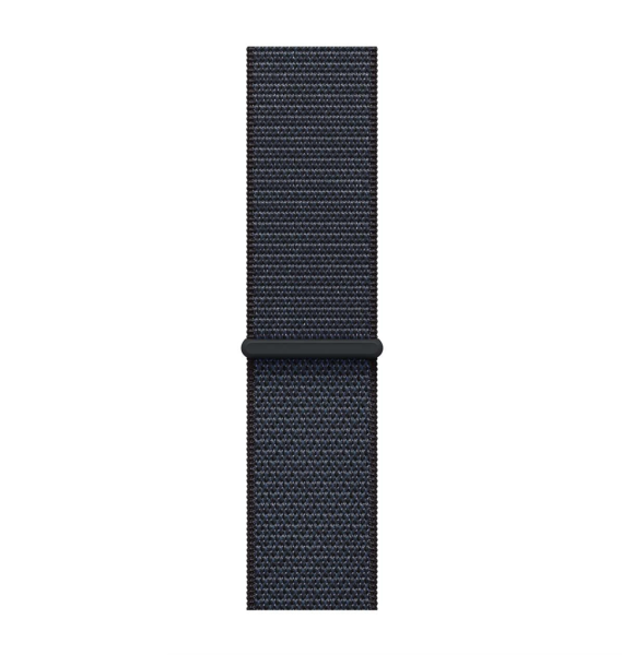 Apple Watch SE (2024), 44 мм корпус из алюминия цвета «Starlight», ремешок Sport Loop цвета «Ink»