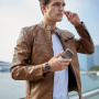 Чехол Uniq Lyden Leatherette with handstrap Grey для Airpods 4