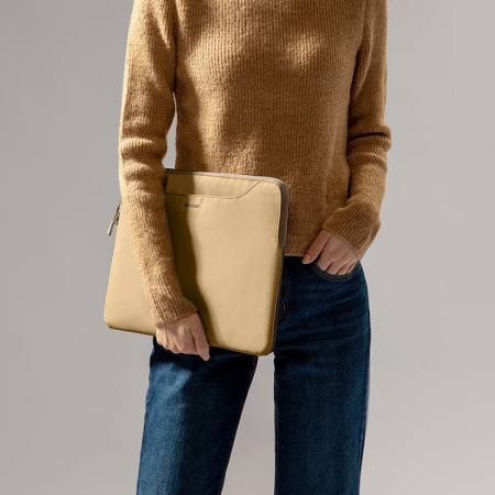Сумка Tomtoc TheHer Laptop Handbag A21 Cookie для ноутбуков 13" MacBook Pro|Air M2 | M1, (коричневый/бежевый)