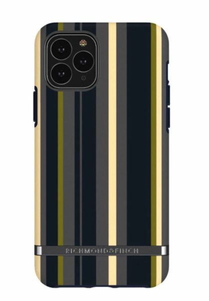 Чехол Richmond & Finch Freedom для iPhone 11 Pro, цвет "Темно-синие полосы" (Navy Stripes) (IP58-618)