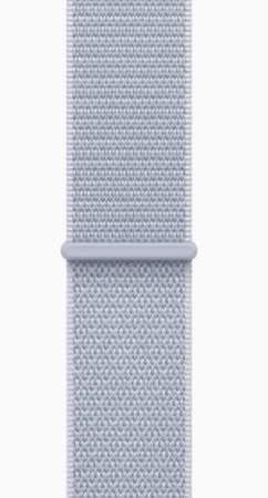 Apple Watch Series 10, 42 мм корпус из алюминия цвета «Silver», ремешок Sport Loop цвета «Blue Cloud»