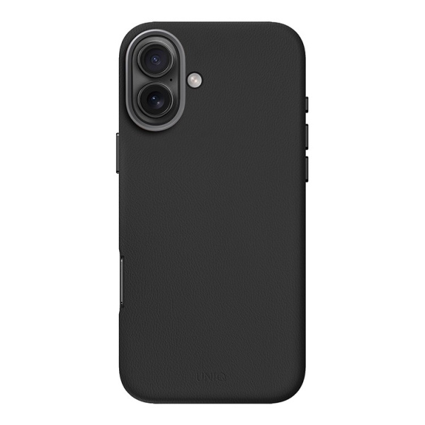 Чехол Uniq кожаный Lyden Black (Magsafe) для iPhone 16