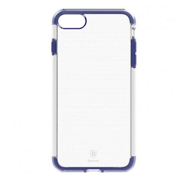 Чехол Baseus Guards CASE Impact Protection TPU+TPE для iPhone 7/8 Plus Blue, цвет Прозрачный синий (ARAPIPH7P-YS15)