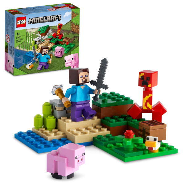 Конструктор LEGO Minecraft - Засада Крипера (21177)