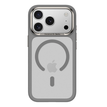 Чехол силиконовый Benks Mist Protective Case (MagSafe) для iPhone 17 Pro Max , серый