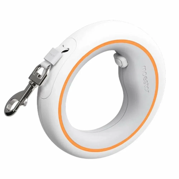 Поводок-рулетка для собак Xiaomi Moestar UFO 2 Air Retractable Leash, Бело-оранжевый