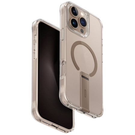 Чехол Uniq ELEVA with Vertical stand Taupe Gold (Magsafe) для iPhone 16 Pro