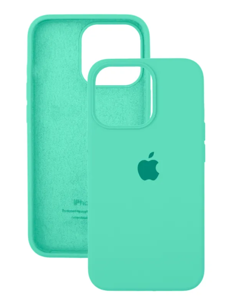 Чехол Silicone Case для iPhone 15 Pro Mint, цвет Мятный