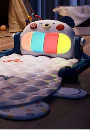 Развивающий коврик для новорожденных Hexiang Toys, Синий