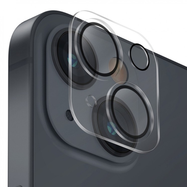 Защитное стекло для камеры Uniq OPTIX Camera Lens protector для iPhone 14 | 14 Plus, прозрачное (IP6.1-6.7M-LENSCLR)