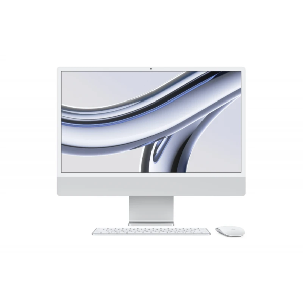 Apple iMac 24" Retina 4,5K, M3 (8C CPU, 10C GPU, 2023), 8 ГБ, 512 ГБ SSD, серебристый
