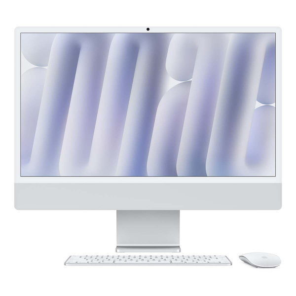 Apple iMac 24" (M4 10C CPU, 10C GPU, 2024) 24 ГБ, 512 ГБ (MCR24) Silver, серебристый