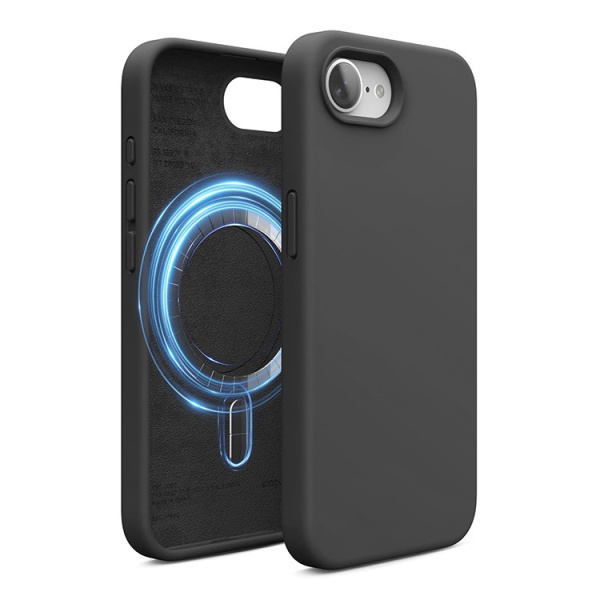 Чехол Elago Soft silicone (Liquid) Black (MagSafe) для iPhone 16e