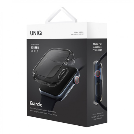 Чехол Uniq для Apple Watch 38/40/41 mm Garde Smoke grey (41MM-GARSMK)