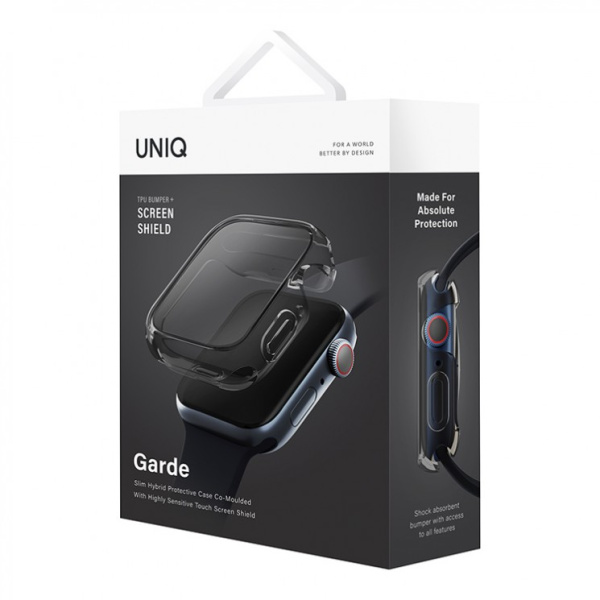 Чехол Uniq для Apple Watch 38/40/41 mm Garde Smoke grey (41MM-GARSMK)