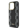 Чехол DKNY PU Checkered Metal logo Hard Black (MagSafe) для iPhone 15 Pro Max, чёрный