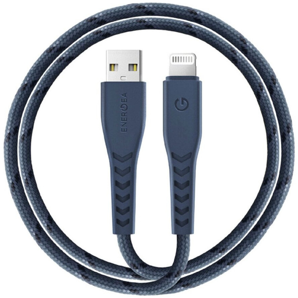 Кабель EnergEA NyloFlex USB - Lightning MFI 3А 1.5 м, цвет Синий (CBL-NF-BLU150)