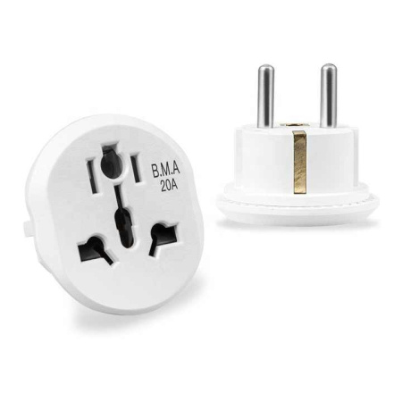 Универсальный сетевой переходник Merkan 16А (KT-168), Белый