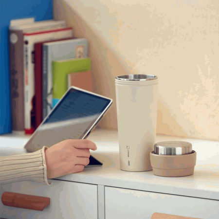 Термокружка электрическая Xiaomi 17Pin Electric Heating Cup 400ML(XLB001) Бежевый