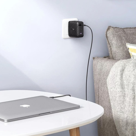Сетевое зарядное устройство Ugreen GaN Tech Fast Charger [USB + 3xType-C] 65W (CD224), Black