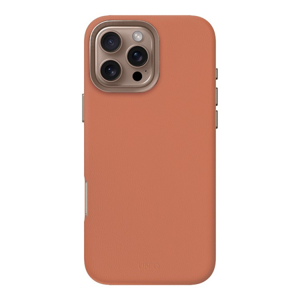 Чехол Uniq кожаный Lyden Terracotta (Magsafe) для iPhone 16 Pro Max