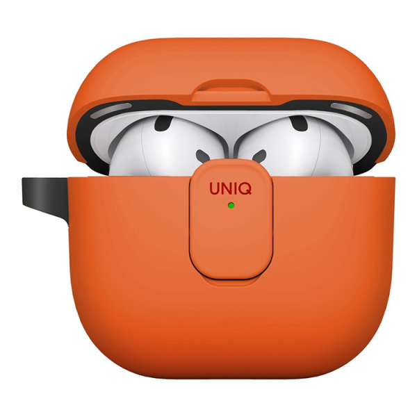 Чехол Uniq CLYDE Lock case Volt Orange/Charcoal для Airpods 4