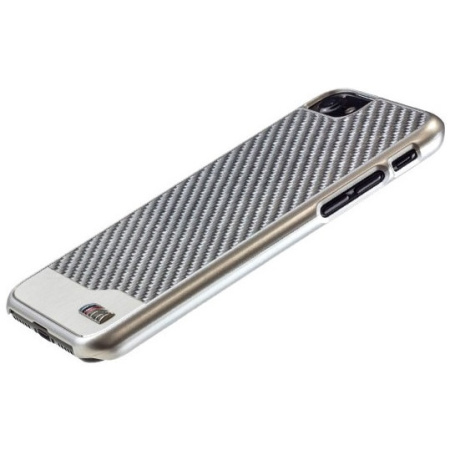 Чехол CG Mobile BMW M-Collection Aluminium&Carbon Hard для iPhone 7/8/SE 2020, цвет Серебристый (BMHCP7MDCS)