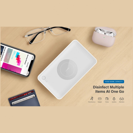 Санитайзер LYFRO Air Capsule Pro UVC Fast Disinfection Box Wireless 15W с беспроводной зарядкой, цвет Белый (LYFRO-AIRCAPPROW-WHT)