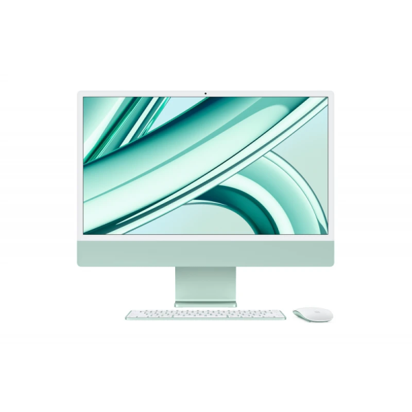 Apple iMac 24" Retina 4,5K, M3 (8C CPU, 10C GPU, 2023), 8 ГБ, 256 ГБ SSD, зеленый