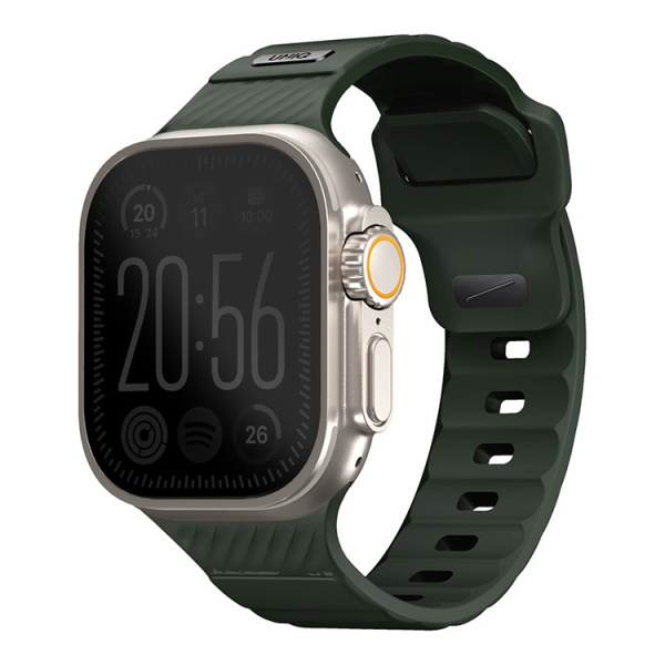 Ремешок Uniq для Apple Watch 49-46-45-44 mm STRIDE FKM Rubber Green