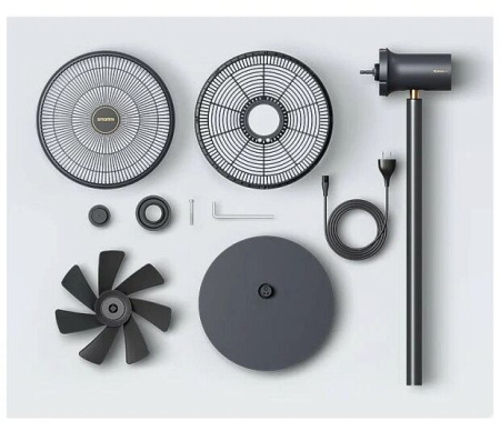 Напольный вентилятор Smartmi DC Standing Fan 3, цвет черный (ZLBPLDS05ZM)