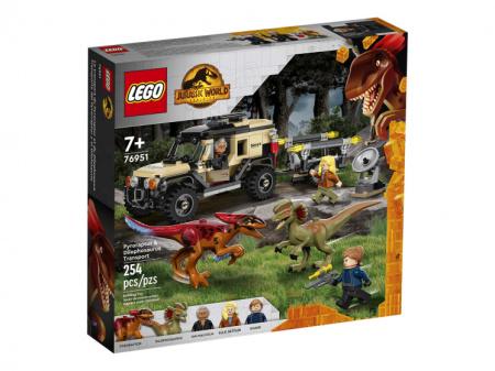 Конструктор LEGO Jurassic World™ - Перевозка пирораптора и дилофозавра (76951)